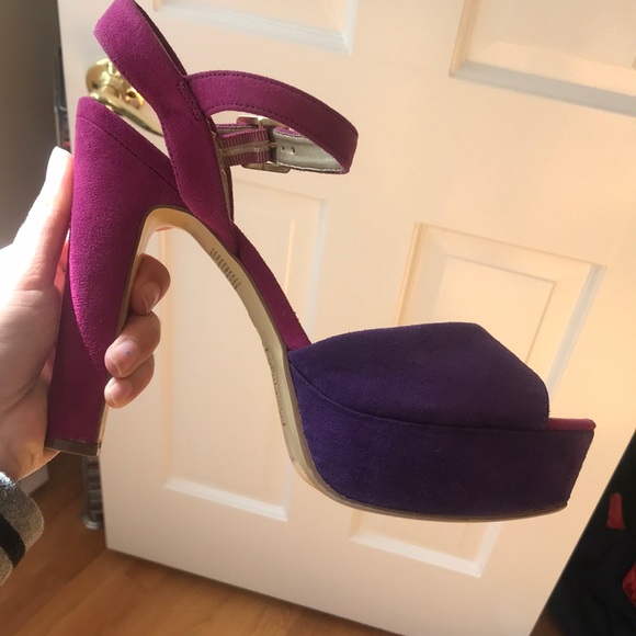 Brash 2 tone platform high heels - Picture 6 of 7